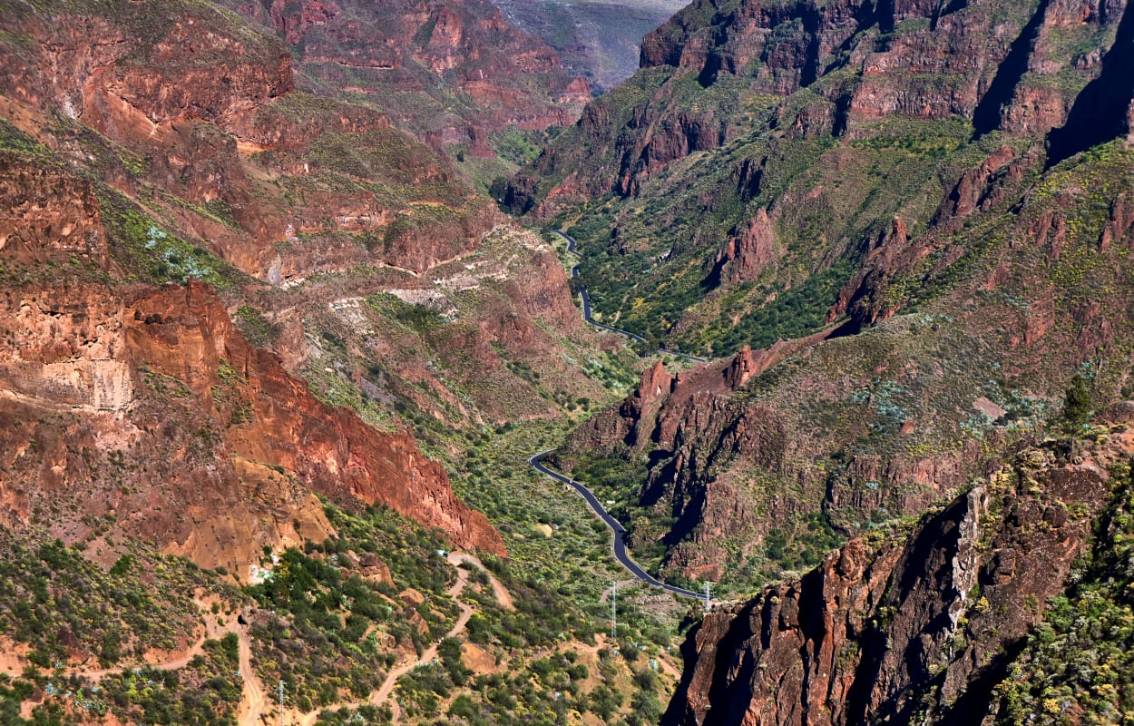 alt="Paesaggio di Gran Canaria"