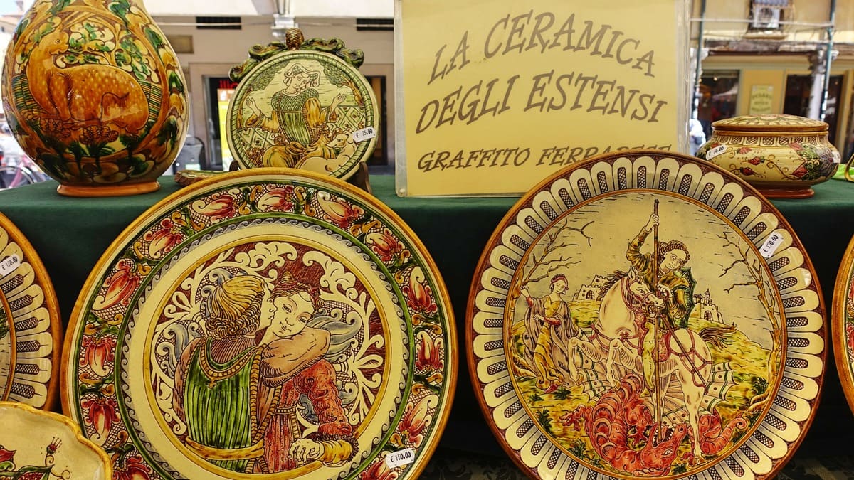 ceramiche graffite di Ferrara