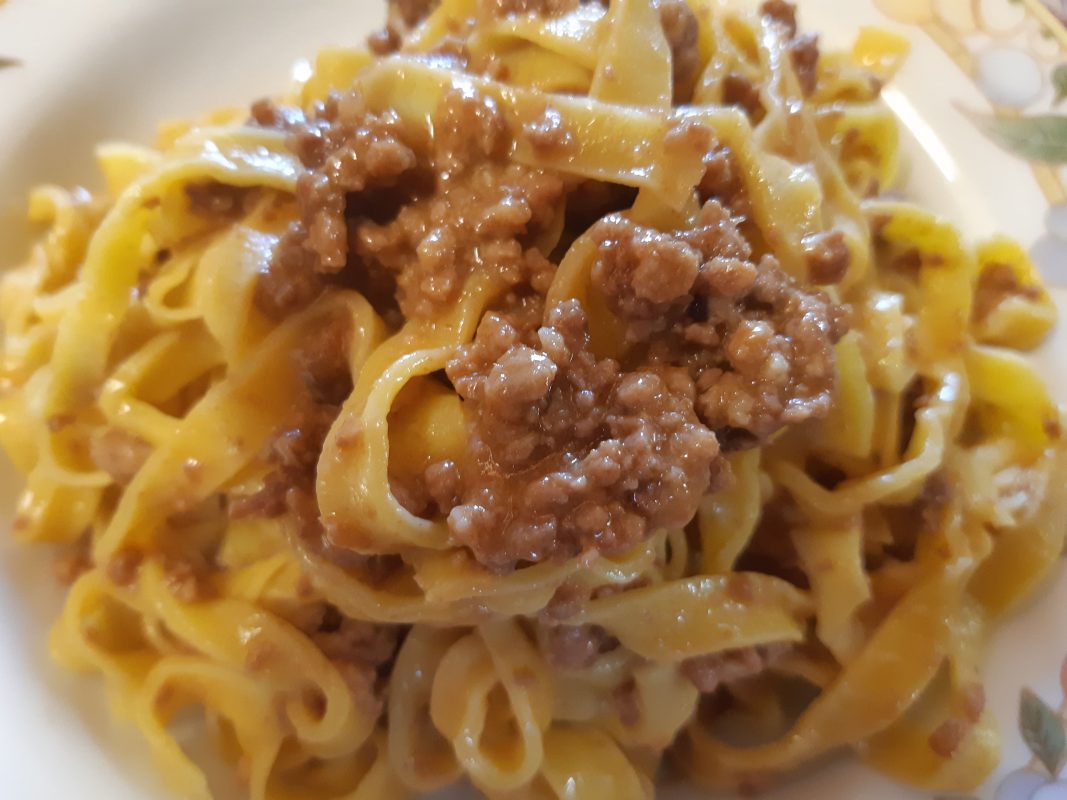 piatto di tagliatelle